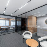 ترکیب پارتیشن تکجداره شیشه ای باچوب